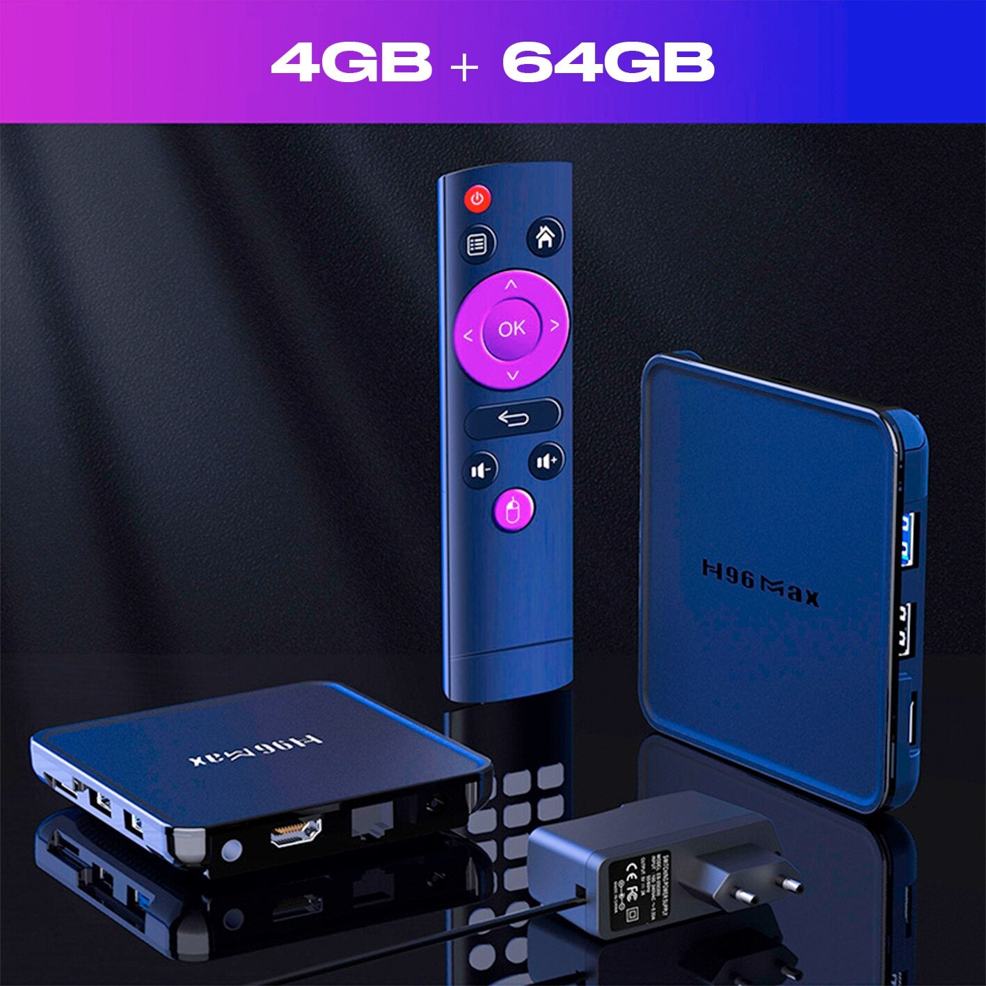 NEW H96 Max V12 Android 12  RK3318 Quad-Core 64bit Cortex-A53 Smart TV Box Media Player