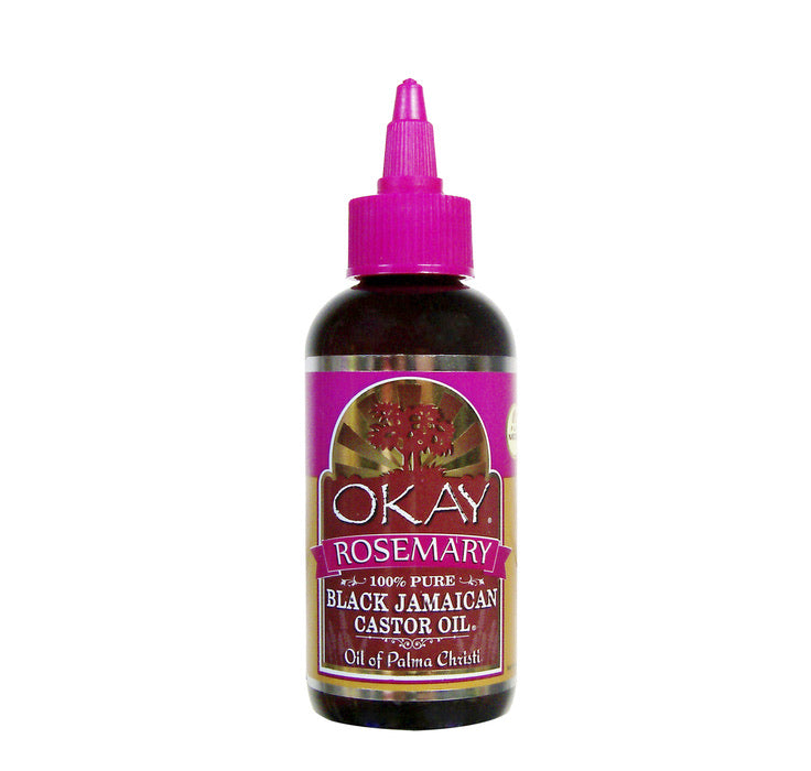 OKAY Black Jamaican Castor Oil with Rosemary 4 oz