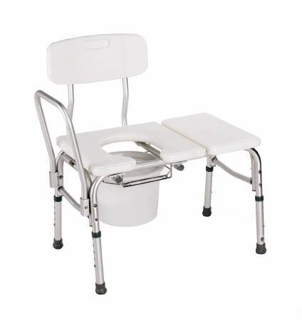 Mckesson Bath / Commode Transfer Bench- Fixed Arm