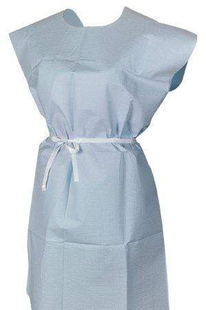 Patient Exam Gown McKesson Adult One Size Fits Most Blue; Case/50
