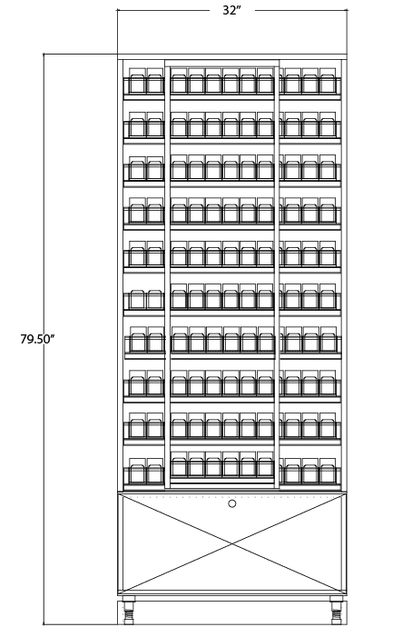 Modular Sliding Display Cigarette / Tobacco Merchandiser: Deep Carton Storage Drawer