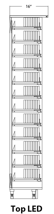 Modular Full Height Cigarette / Tobacco Merchandiser: 12 Levels