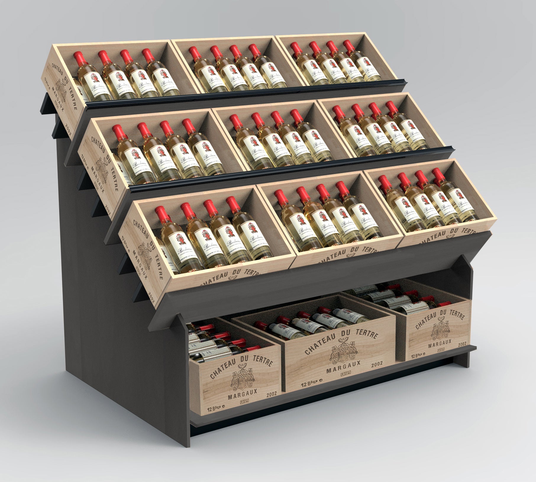 Wine Box Display Fixture