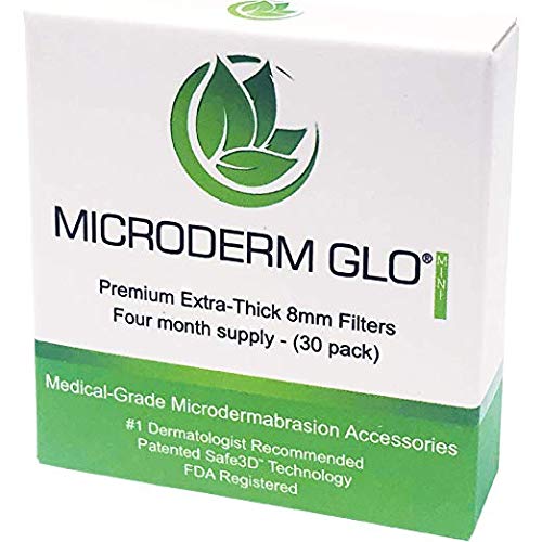 Microderm GLO MINI / GEM 8mm Replacement Filters (30 Pack)