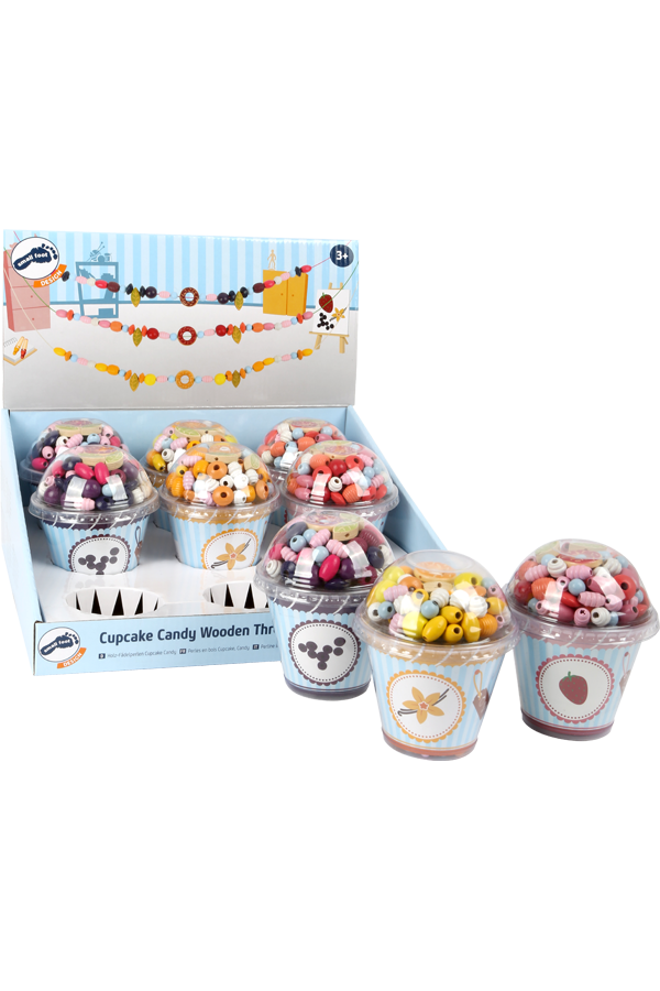 Threading Beads Candy Cupcakes