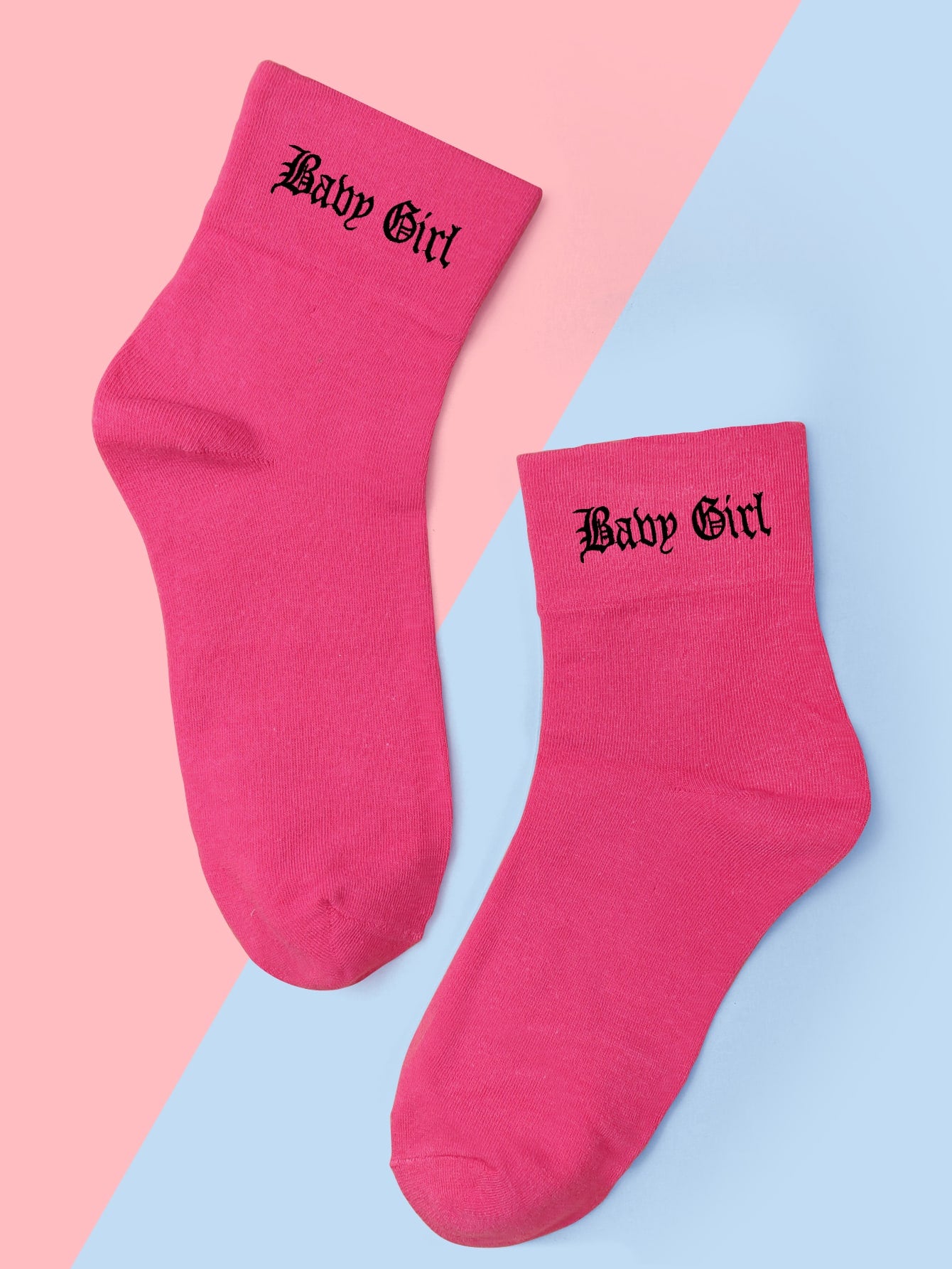 Baby Girl Graphic Crew Socks