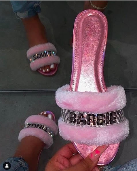 Barbie Tingzz Fur Slides