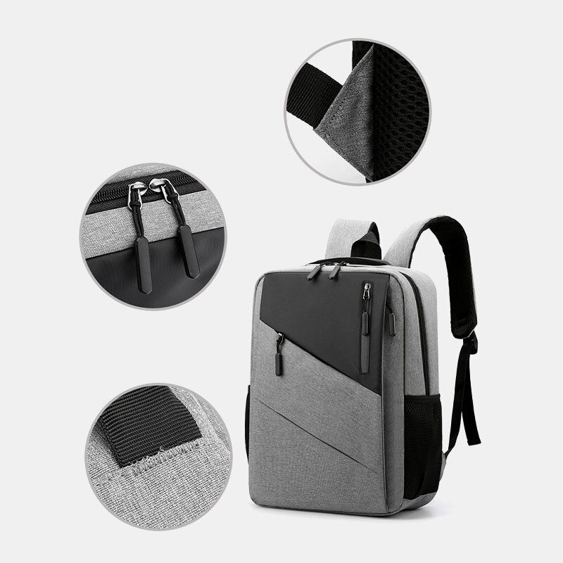 Men Large Capacity With USB Charging Business Travel Outdoor School Bag 14 Inch Laptop Bag Backpack