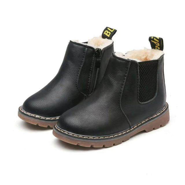 Warm Fur Boys Ankle Boots Baby Girls Children Shoes