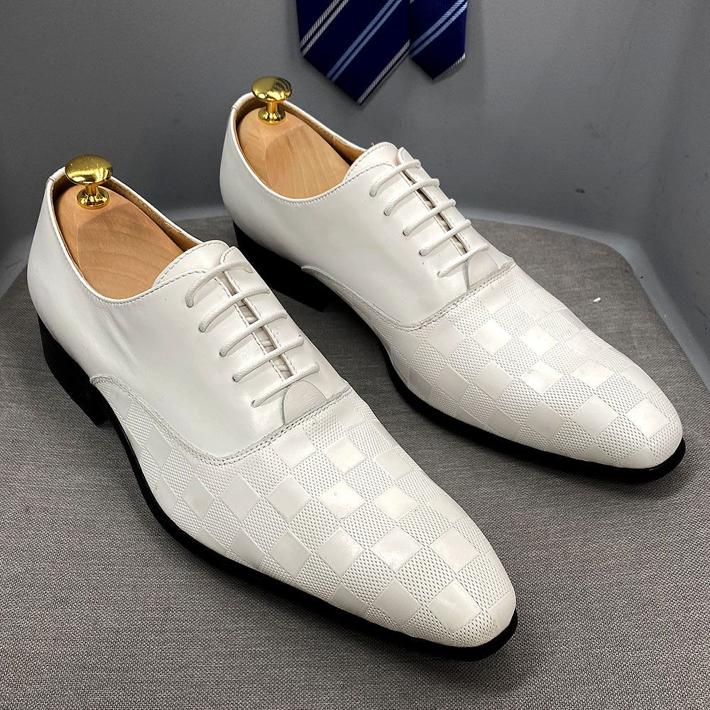 Wedding Party Dress White Formal Shoes for Men