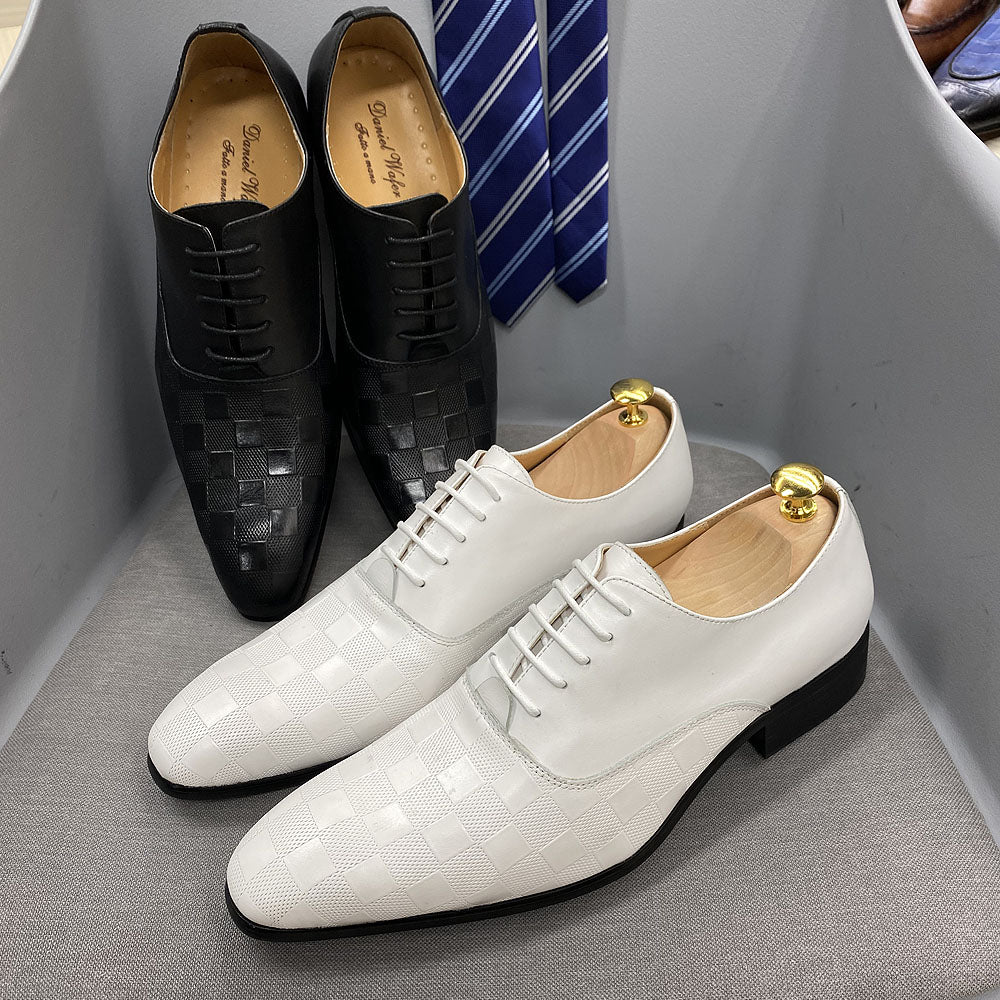 Wedding Party Dress White Formal Shoes for Men