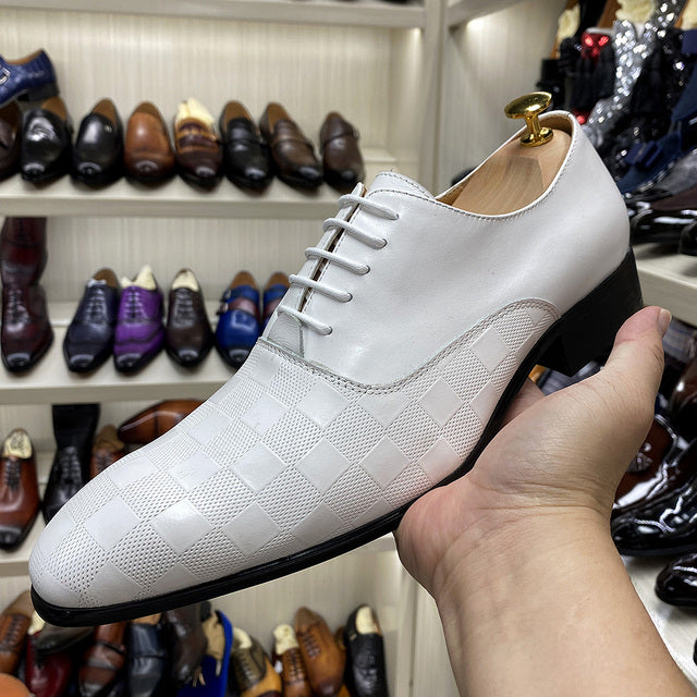 Wedding Party Dress White Formal Shoes for Men