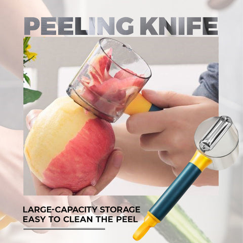 Peeling Knife With Barrel Vegetables Peeler with Knife Sleeve Fruit Knife Cabbage Graters Salad Potato Slicer Kitchen Accessory