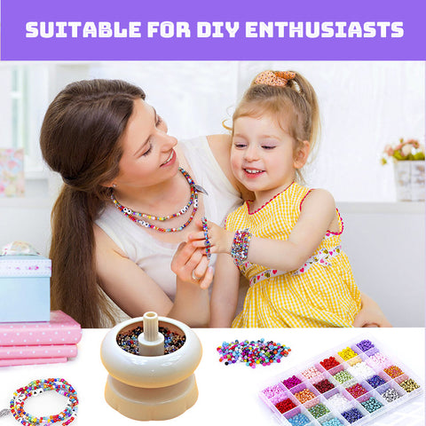 Manual Fast Beader Household Tool Stringing-Board Beads Rotary-Tools Organiser-Craft Jewelry Tray-Design for Bracelet Projects bike tool bag