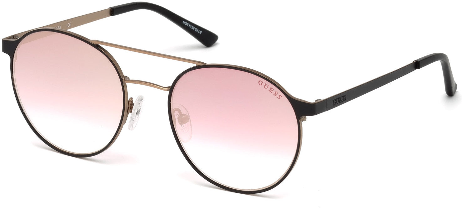 Guess GU3023 Matte Black Sunglasses / Bordeaux Mirror Lenses