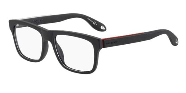 Givenchy GV 0018 Black Red Eyeglasses / Demo Lenses