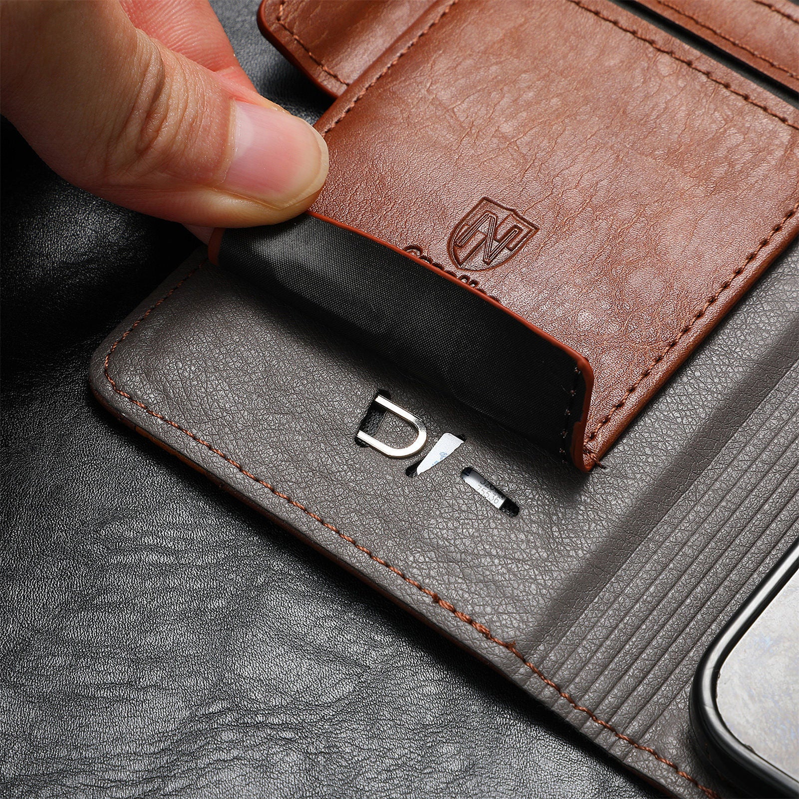 Samsung Fold Series Leather Phone Case Business RFID Case