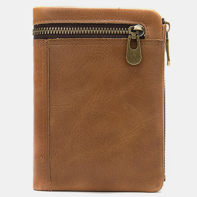 Casual Genuine Leather Bifold Wallet