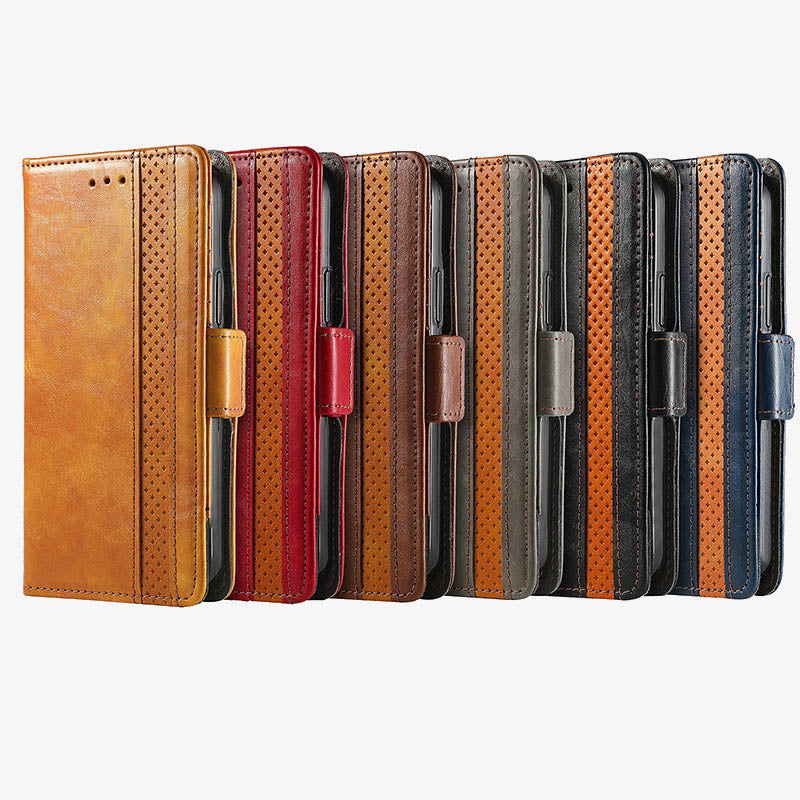 Samsung Fold Series Leather Phone Case Business RFID Case