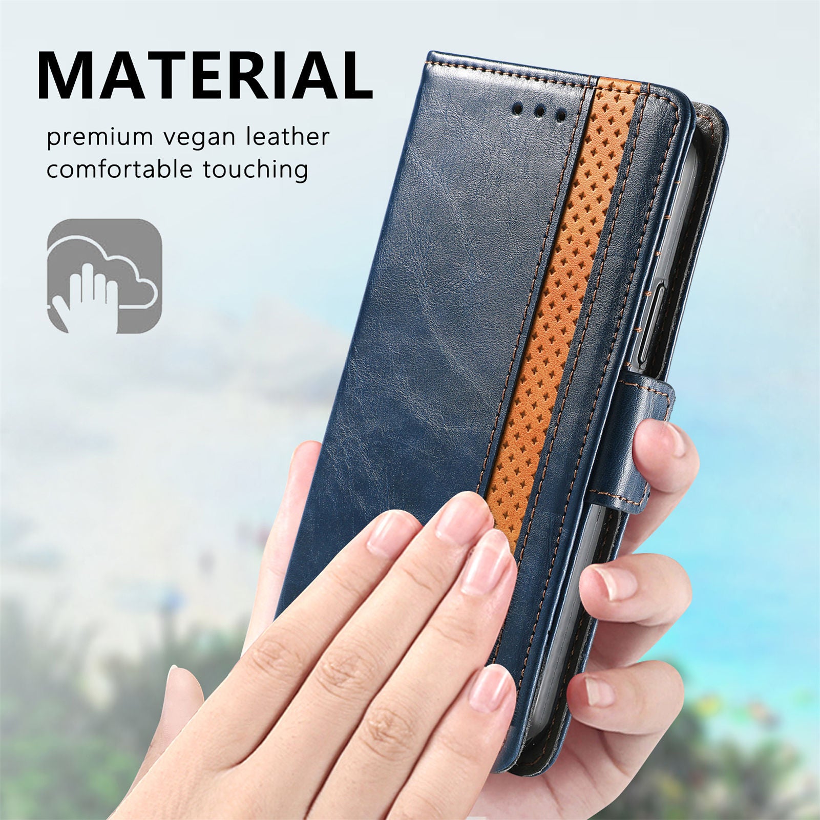 Samsung Fold Series Leather Phone Case Business RFID Case