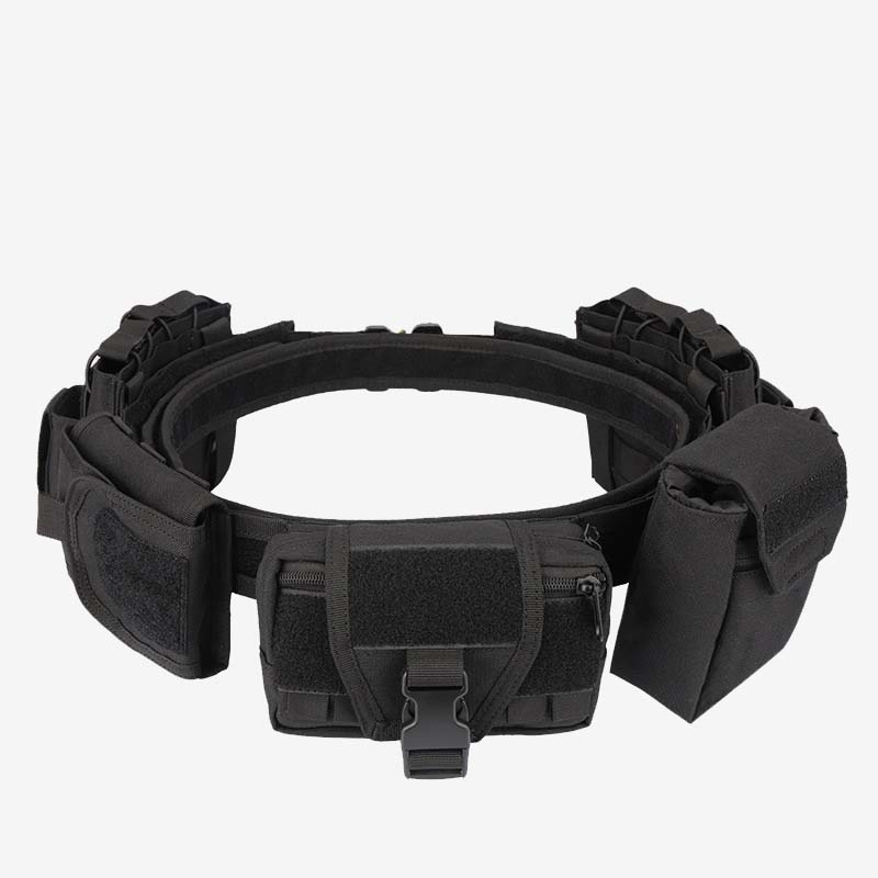 Tactical Belt For Outdoor Patrol Multifunctional Detachable Nylon Waist Bag