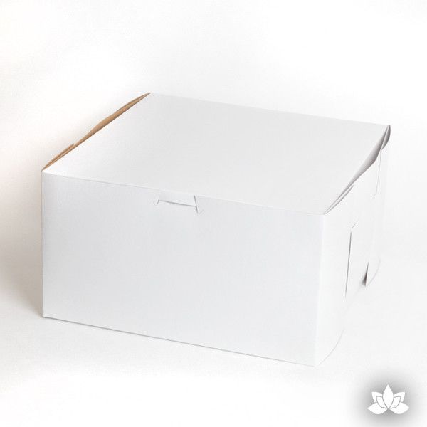  Closed Cake Box 10" - White 