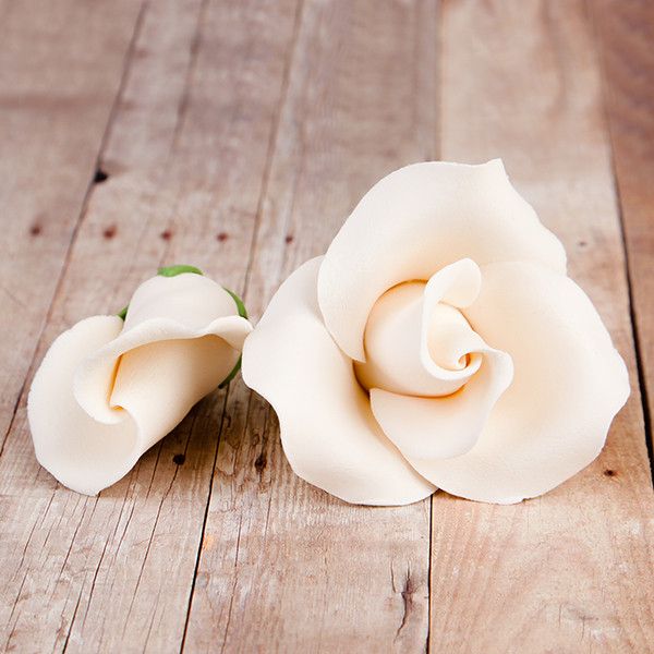  Classic Rose Series - 5 Blooms & 5 Buds - Ivory 