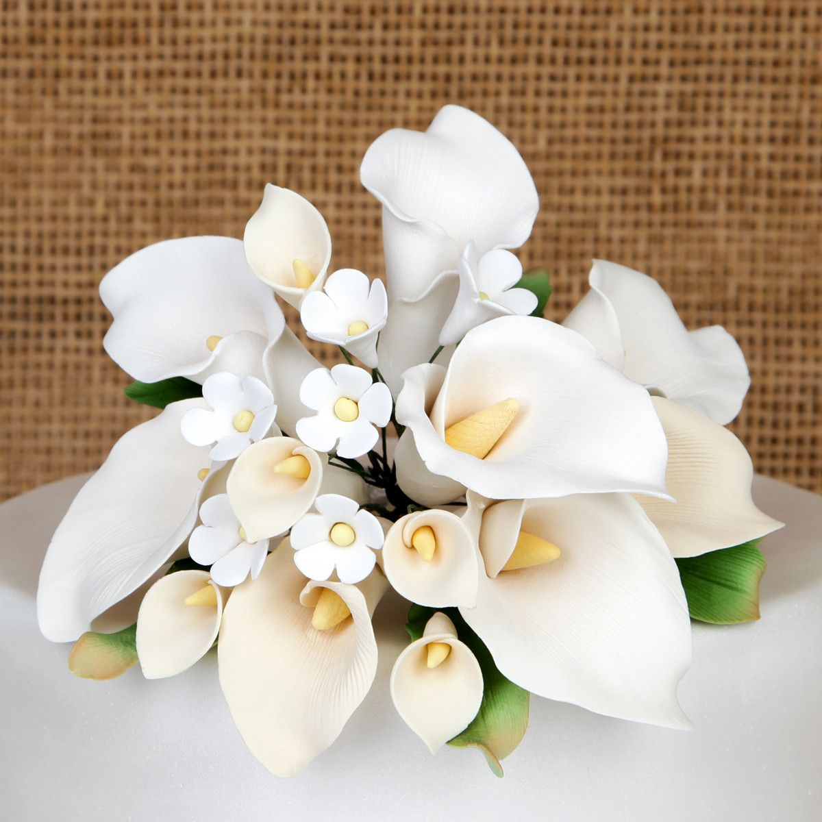  Large Calla Lily Cake Topper - Ivory 