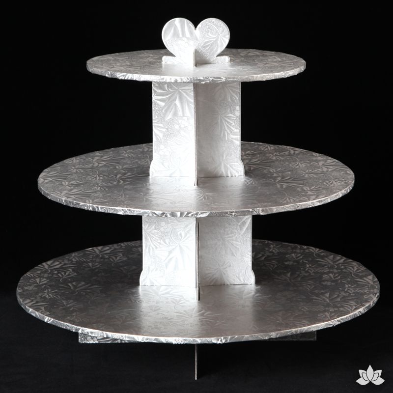  Cupcake Stand - Silver Foil 