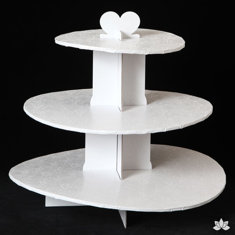  Cupcake Stand - White Foil 