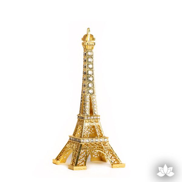  Small Eiffel Tower Cake Topper - Gold 