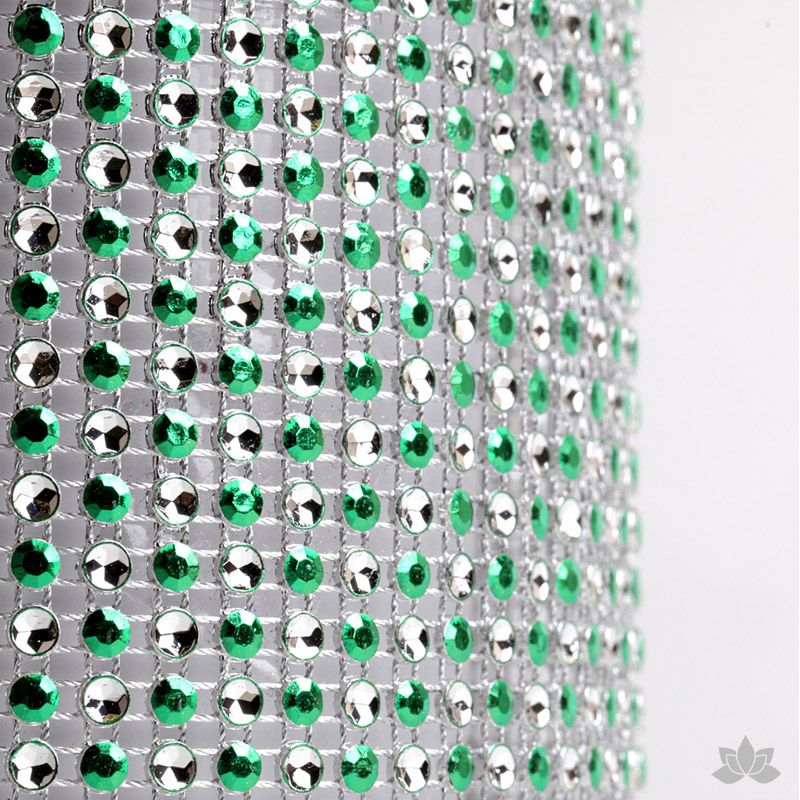  Green Polka Dot Glam Ribbon - Cake Wrap 