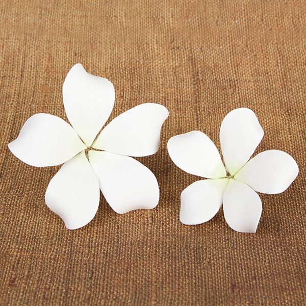  Hawaiian Bloomed Plumerias - White 