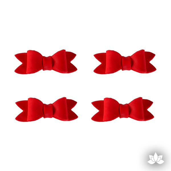  Extra Small Simple Bow Tie - Red 