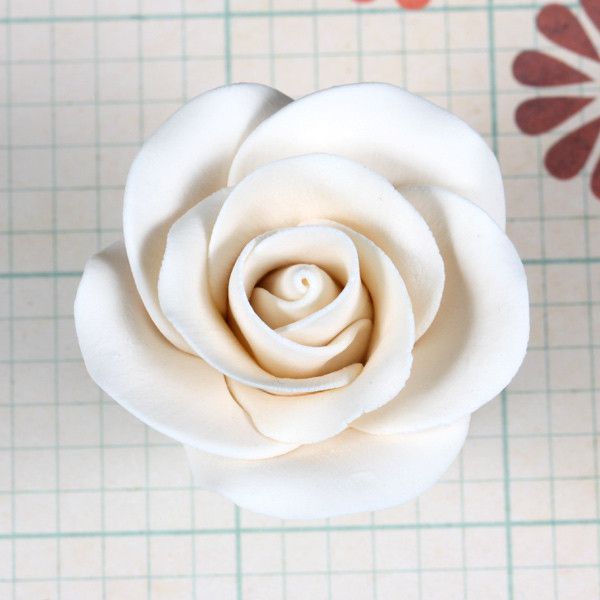  Medium Tea Roses - Ivory 