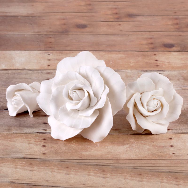  Assorted Size Garden Roses - White 