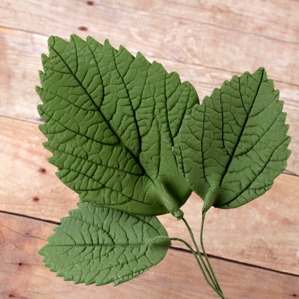  Green Hydrangea Leaves (wired) 