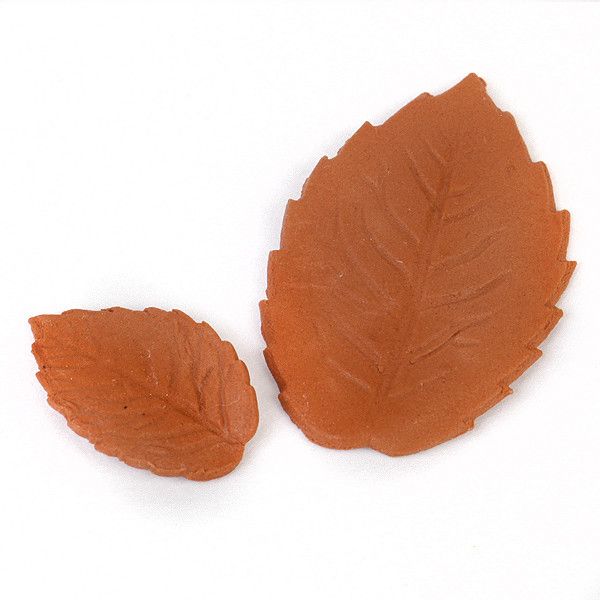  Single Rose Leaves - Light Chocolate 