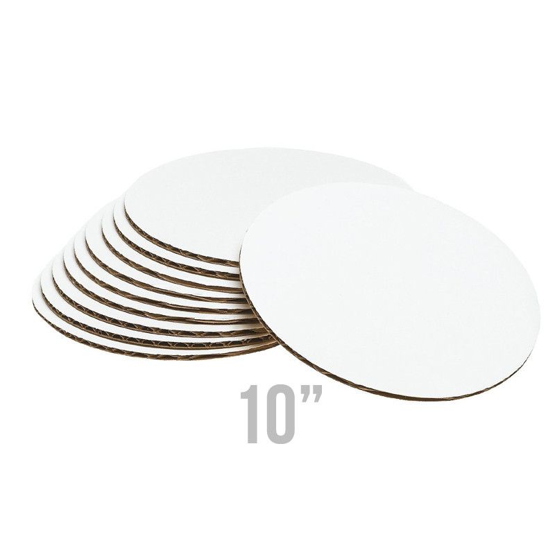  10" Round White Cake Circle 