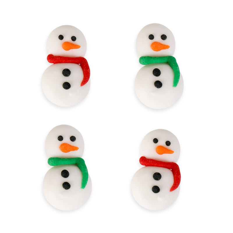  Classic Snowman Royal Icing Decorations (Bulk) 