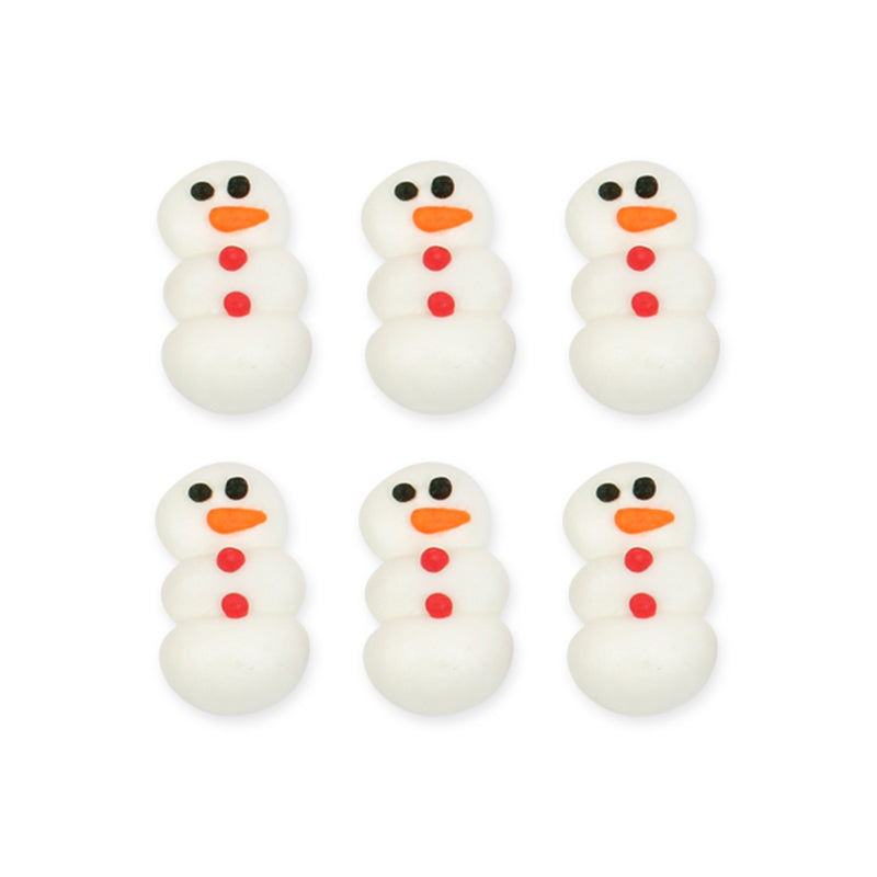  Mini Snowman Royal Icing Decorations (Bulk) 