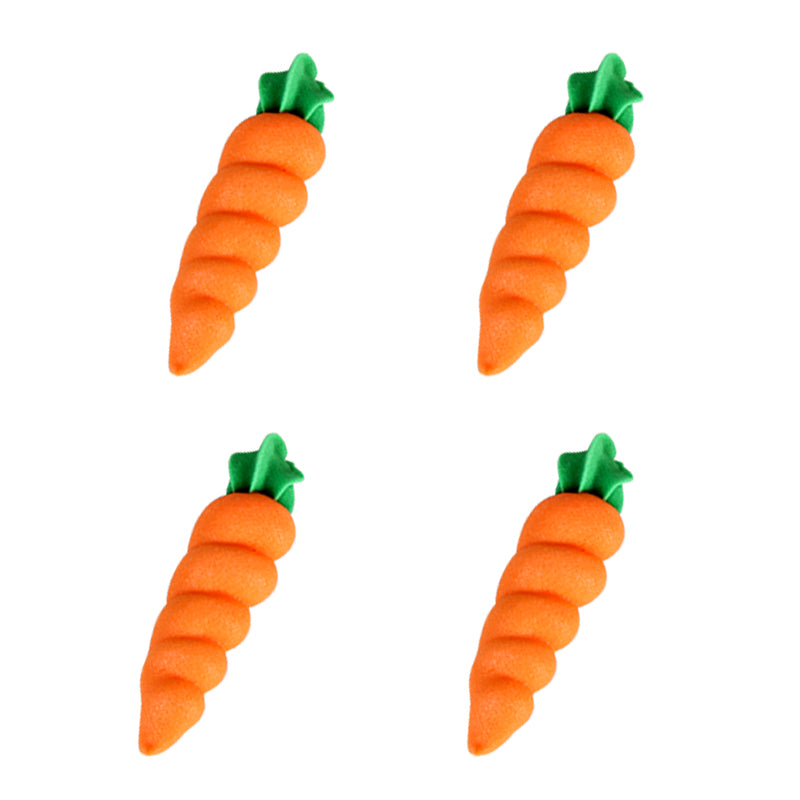  Medium Carrots Royal Icing Decorations (Bulk) 