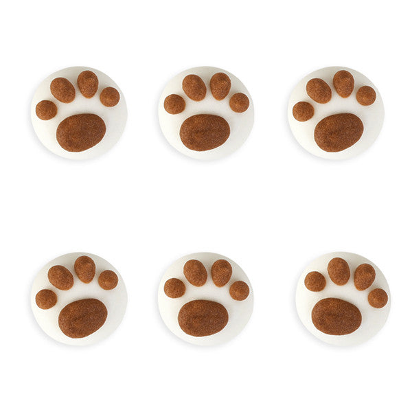  Mini Paw Royal Icing Decorations (Bulk) - Assortment 