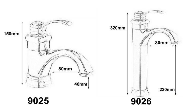 Antique Brass Faucet Bathroom Faucets Crane Sink Basin Mixer Tap