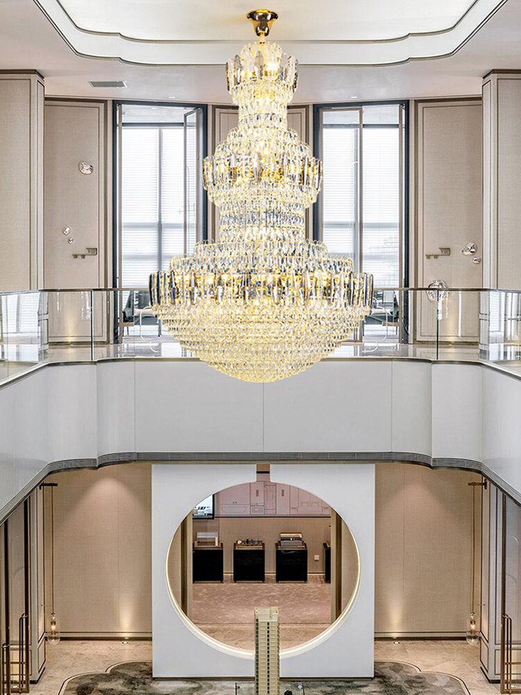 Big Modern Crystal Chandelier European Style Hall Parlor