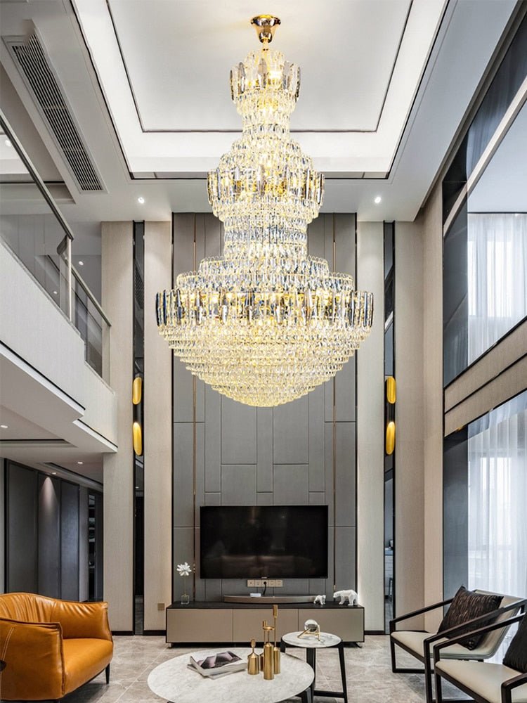 Big Modern Crystal Chandelier European Style Hall Parlor