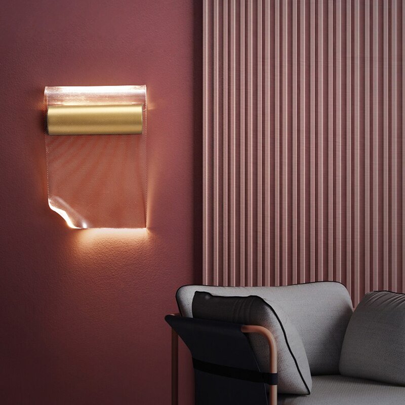 Modern Creative Design Luxury LED Wall Sconce For Bedroom Gold Color For Living Room Light Fixture