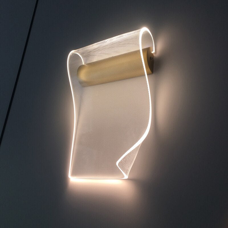 Modern Creative Design Luxury LED Wall Sconce For Bedroom Gold Color For Living Room Light Fixture