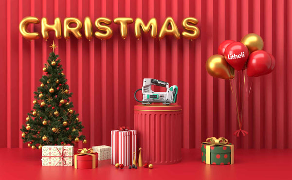 Litheli 20V Air Compressor Tire Inflator, Portable Pump for Car, Bike, Sports Ball, Battery Powered with Digital Pressure Gauge