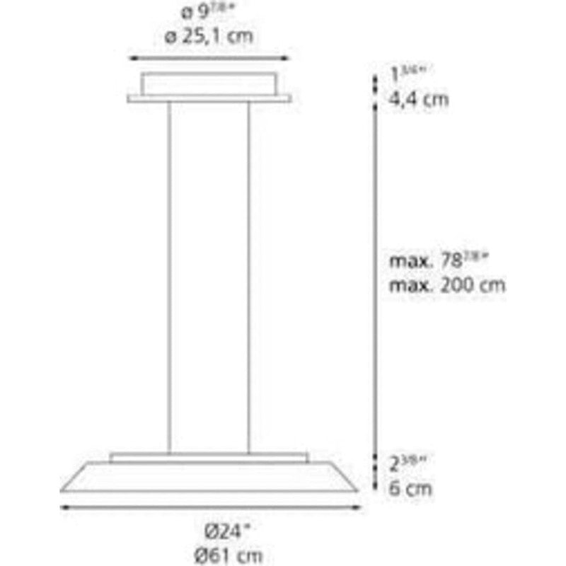 Artemide Febe Suspension LED Light | 30W 2700K 90CRI DIM 2-WIRE/0-10V